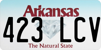 AR license plate 423LCV