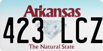 AR license plate 423LCZ