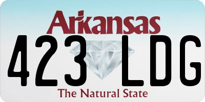 AR license plate 423LDG