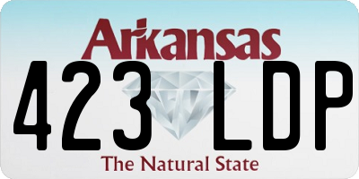 AR license plate 423LDP