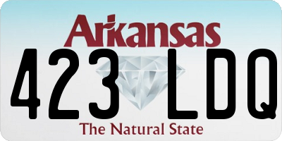 AR license plate 423LDQ