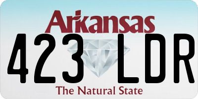 AR license plate 423LDR