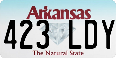 AR license plate 423LDY