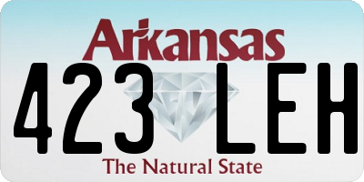 AR license plate 423LEH
