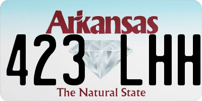 AR license plate 423LHH
