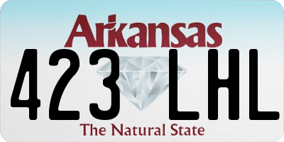 AR license plate 423LHL