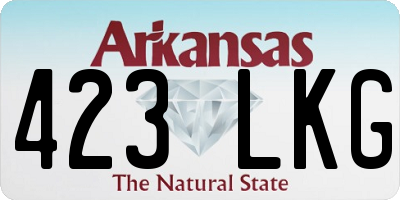 AR license plate 423LKG