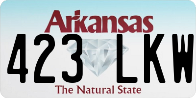 AR license plate 423LKW