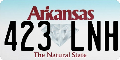 AR license plate 423LNH
