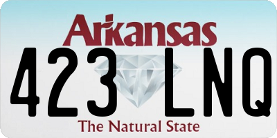 AR license plate 423LNQ