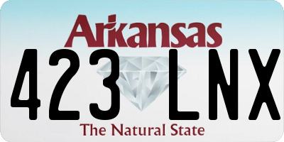 AR license plate 423LNX