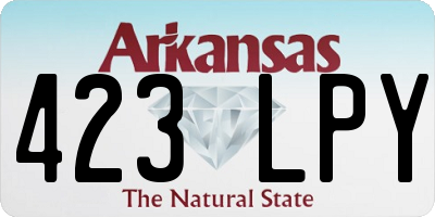 AR license plate 423LPY