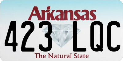 AR license plate 423LQC