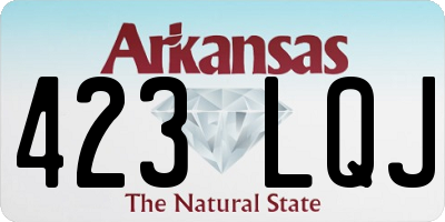 AR license plate 423LQJ