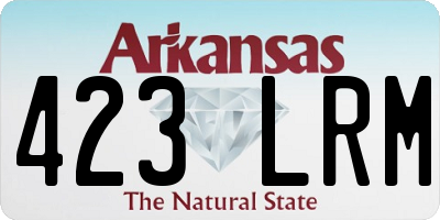 AR license plate 423LRM