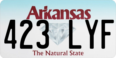 AR license plate 423LYF