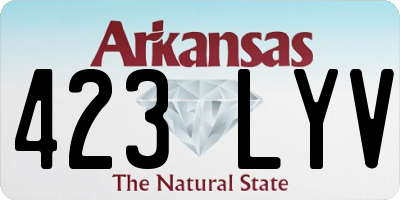 AR license plate 423LYV