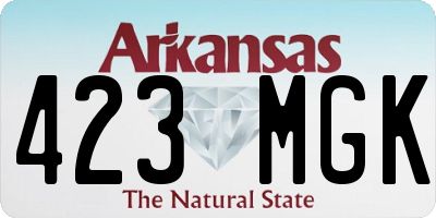 AR license plate 423MGK