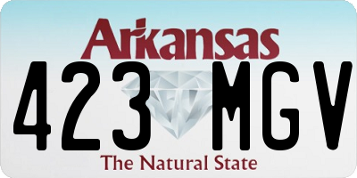 AR license plate 423MGV