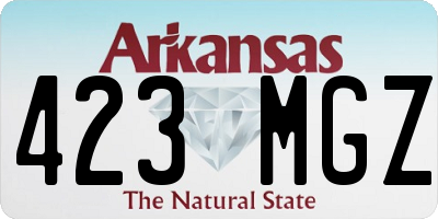 AR license plate 423MGZ