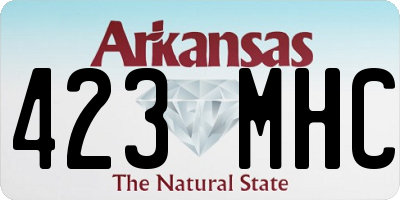 AR license plate 423MHC