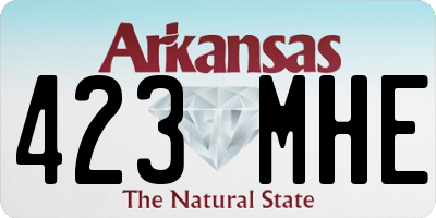 AR license plate 423MHE
