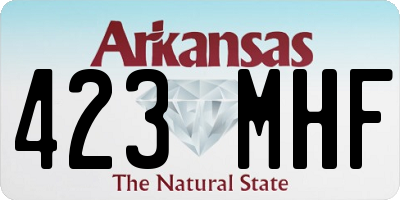AR license plate 423MHF