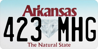 AR license plate 423MHG