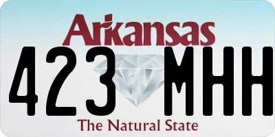 AR license plate 423MHH