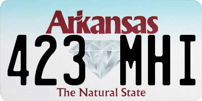 AR license plate 423MHI