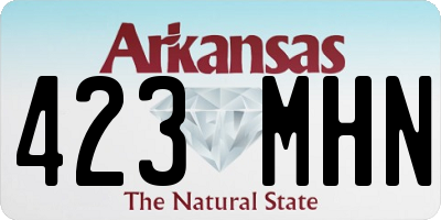 AR license plate 423MHN
