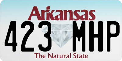 AR license plate 423MHP
