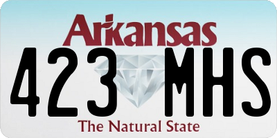 AR license plate 423MHS