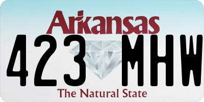 AR license plate 423MHW