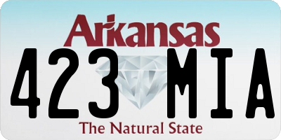 AR license plate 423MIA