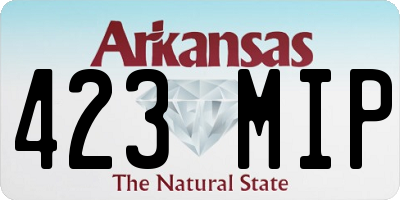 AR license plate 423MIP