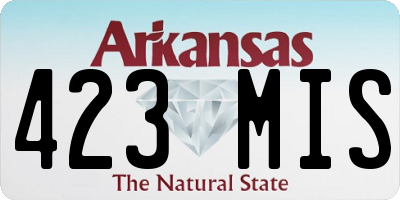 AR license plate 423MIS