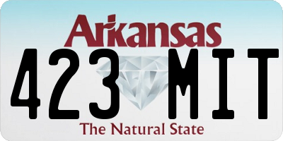 AR license plate 423MIT