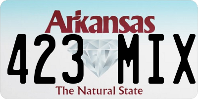 AR license plate 423MIX