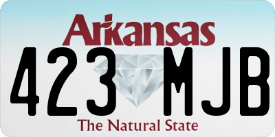 AR license plate 423MJB