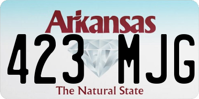 AR license plate 423MJG