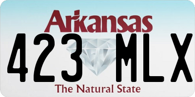 AR license plate 423MLX