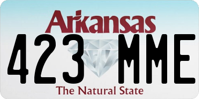 AR license plate 423MME