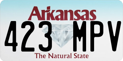 AR license plate 423MPV