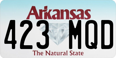 AR license plate 423MQD