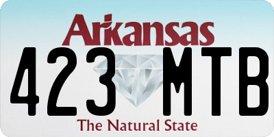AR license plate 423MTB