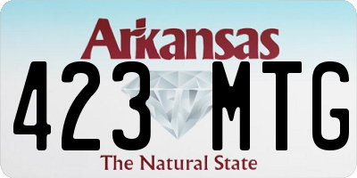 AR license plate 423MTG