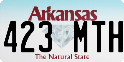 AR license plate 423MTH