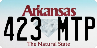AR license plate 423MTP