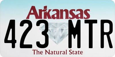 AR license plate 423MTR